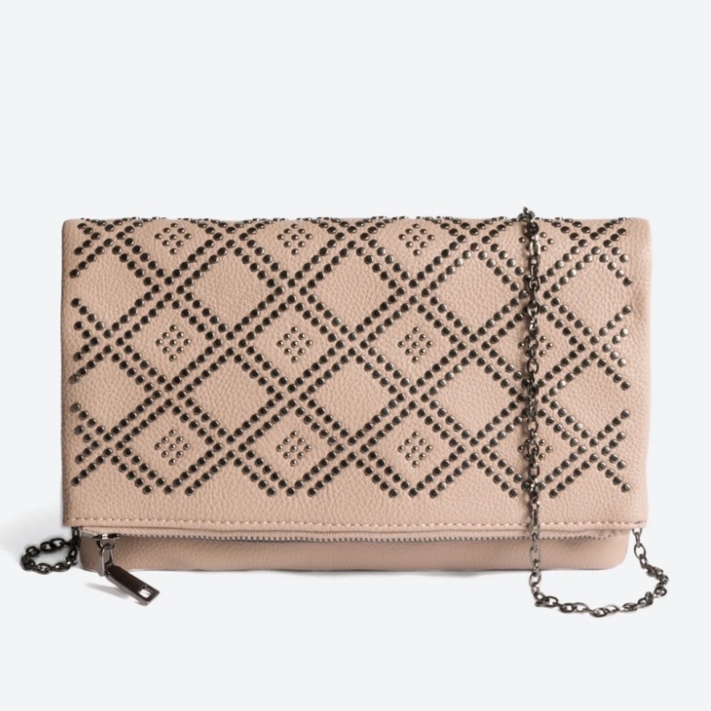 Stitchfix Urban Expressions Dusty Rose Pink Urban Lesley Micro Stud Clutch